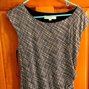 Women's LOFT Sleeveless Side Ruched Dress, Size Medium, Stretch, NWT